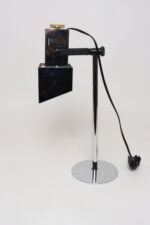 Vintage Koch & Lowy Chrome Adjustable Task / Table Lamp with Articulating Shade - Image 4