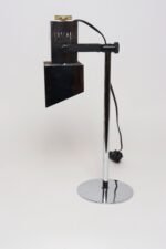 Vintage Koch & Lowy Chrome Adjustable Task / Table Lamp with Articulating Shade - Image 5