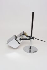 Vintage Koch & Lowy Chrome Adjustable Task / Table Lamp with Articulating Shade - Image 9