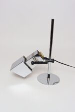 Vintage Koch & Lowy Chrome Adjustable Task / Table Lamp with Articulating Shade - Image 9