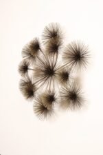 Large Brutalist "Pom Pom" Brass Wall Sculture by Curtis Jere Signed and Dated - Image 2