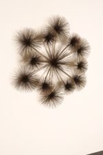 Large Brutalist "Pom Pom" Brass Wall Sculture by Curtis Jere Signed and Dated - Image 7