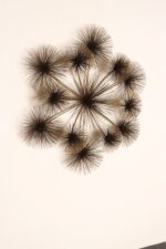 Large Brutalist "Pom Pom" Brass Wall Sculture by Curtis Jere Signed and Dated - Image 7