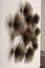 Large Brutalist "Pom Pom" Brass Wall Sculture by Curtis Jere Signed and Dated - Image 11