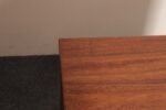 Pair of Mid-Century Modern Stained Mahogany and Brass Two-Drawer Nightstands - Image 22