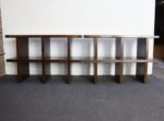 Pair of Vintage Modular Bookcases / Record Shelves in Stained Ash - Image 5