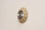 German Art Deco Beige Wall Clock with Black Numerals by Welby - Image 4