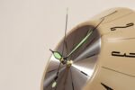 German Art Deco Beige Wall Clock with Black Numerals by Welby - Image 8