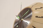 German Art Deco Beige Wall Clock with Black Numerals by Welby - Image 8
