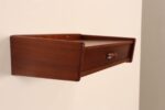 Petite Danish Modern Single-Drawer Floating Nightstand / End Table in Teakwood - Image 4