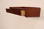 Petite Danish Modern Single-Drawer Floating Nightstand / End Table in Teakwood - Image 8
