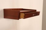 Petite Danish Modern Single-Drawer Floating Nightstand / End Table in Teakwood - Image 5