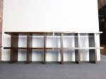 Pair of Vintage Modular Bookcases / Record Shelves in Stained Ash - Image 6