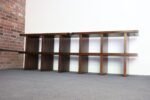 Pair of Vintage Modular Bookcases / Record Shelves in Stained Ash - Image 7