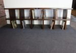 Pair of Vintage Modular Bookcases / Record Shelves in Stained Ash - Image 13