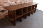 Pair of Vintage Modular Bookcases / Record Shelves in Stained Ash - Image 10