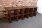 Pair of Vintage Modular Bookcases / Record Shelves in Stained Ash - Image 11