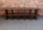 Pair of Vintage Modular Bookcases / Record Shelves in Stained Ash - Image 18