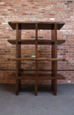 Pair of Vintage Modular Bookcases / Record Shelves in Stained Ash - Image 20