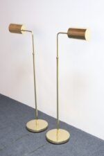 Pair of Vintage Fully Adjustable Floor Lamps by Chapman in Polished Brass - Image 3