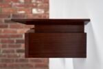 Pair of Petite Danish Modern Single-Drawer Floating Nightstands in Rosewood - Image 11