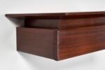 Pair of Petite Danish Modern Single-Drawer Floating Nightstands in Rosewood - Image 24