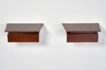 Pair of Petite Danish Modern Single-Drawer Floating Nightstands in Rosewood - Image 9