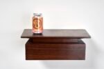 Pair of Petite Danish Modern Single-Drawer Floating Nightstands in Rosewood - Image 17