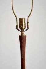 Vintage Scandinavian Sculptural Solid Teak and Brass Floor Lamp - Image 11