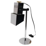 Vintage Koch & Lowy Chrome Adjustable Task / Table Lamp with Articulating Shade