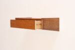 Diminutive Danish Modern Single-Drawer Floating Nightstand / End Table in Oak - Image 5