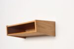 Petite Danish Modern Floating Shelf / End Table / Nightstand in Oak - Image 2