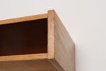 Petite Danish Modern Floating Shelf / End Table / Nightstand in Oak - Image 9