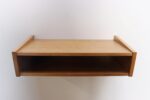 Petite Danish Modern Floating Shelf / End Table / Nightstand in Oak - Image 4