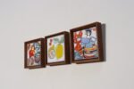 Set of Three Vintage Sicilian Pescatore and Limone Handpainted Ceramic Tiles - Image 2