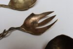 Set of Three Brutalist Brass Decorative Serving Pieces - Ladle, Spoon, and Fork - Image 15