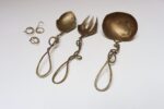 Set of Three Brutalist Brass Decorative Serving Pieces - Ladle, Spoon, and Fork - Image 6