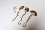 Set of Three Brutalist Brass Decorative Serving Pieces - Ladle, Spoon, and Fork - Image 7
