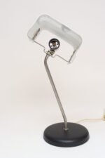 Vintage Italian Aluminum Table Lamp with Swiveling Shade by Targetti Sankey - Image 9