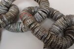 Vintage Folk / Tramp Art Bottle Cap Chain Link Sculpture - Image 8