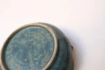 Set of Three Vintage Matte Teal Glaze Studio Ceramic Bowls by Deanna Nichols - Image 17