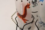 Set of Eight Vintage Frosted Glasses With Animal Carousel Motif by Libbey With Carrier - Image 21