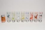 Set of Eight Vintage Frosted Glasses With Animal Carousel Motif by Libbey With Carrier - Image 10