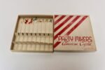 Set of Eight Vintage Blown Glass Animal Cocktail Stirrers with Box by Saxon - Image 3