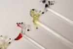 Set of Eight Vintage Blown Glass Animal Cocktail Stirrers with Box by Saxon - Image 12