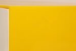 Vintage Yellow Acrylic Storage Cube with Three White Drawers after Joe Colombo - Image 13