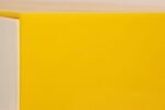 Vintage Yellow Acrylic Storage Cube with Three White Drawers after Joe Colombo - Image 13