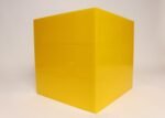 Vintage Yellow Acrylic Storage Cube with Three White Drawers after Joe Colombo - Image 5