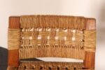 Pair of Vintage Mexican Modern Pine and Woven Palm Bar Stools by Muebles Austin - Image 22