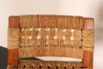 Pair of Vintage Mexican Modern Pine and Woven Palm Bar Stools by Muebles Austin - Image 22